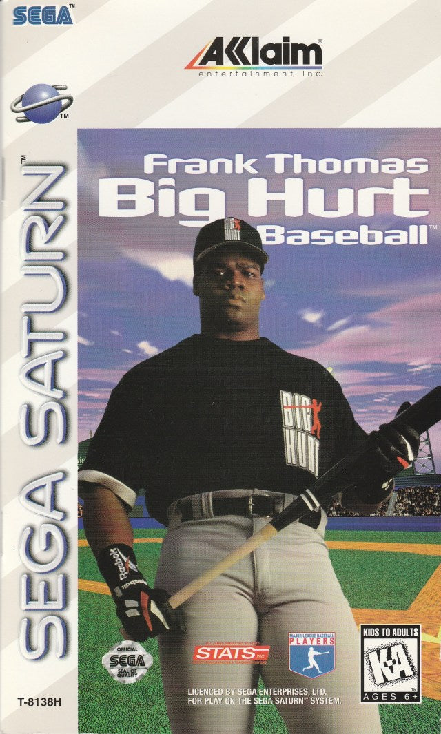 Frank Thomas Big Hurt Baseball - (SS) SEGA Saturn [Pre-Owned] Video Games Acclaim   