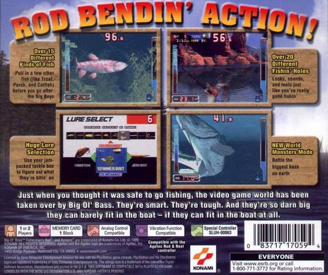 Fisherman's Bait 2: Big Ol' Bass - (PS1) PlayStation 1 [Pre-Owned] Video Games Konami   
