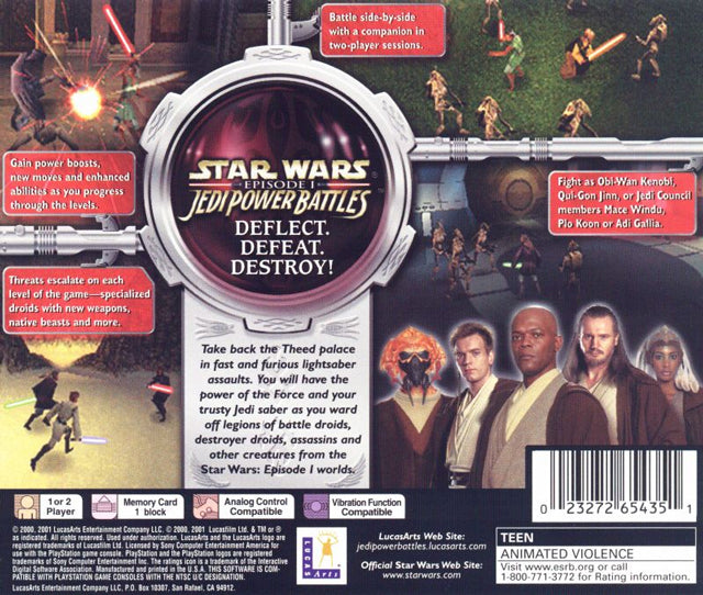 Star Wars Episode I: Jedi Power Battles (Greatest Hits) - (PS1)  PlayStation 1 [Pre-Owned] Video Games LucasArts   