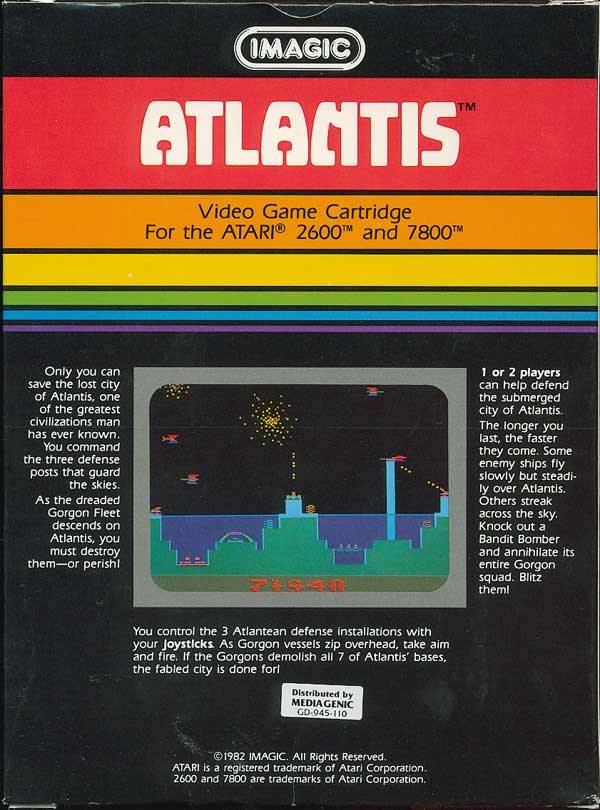 Atlantis - Atari 2600 [Pre-Owned] Video Games Imagic   