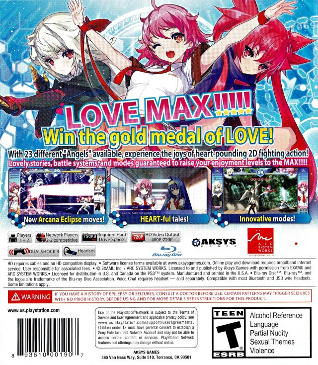 Arcana Heart 3: LOVEMAX!!!!! - (PS3) PlayStation 3 Video Games Aksys Games   