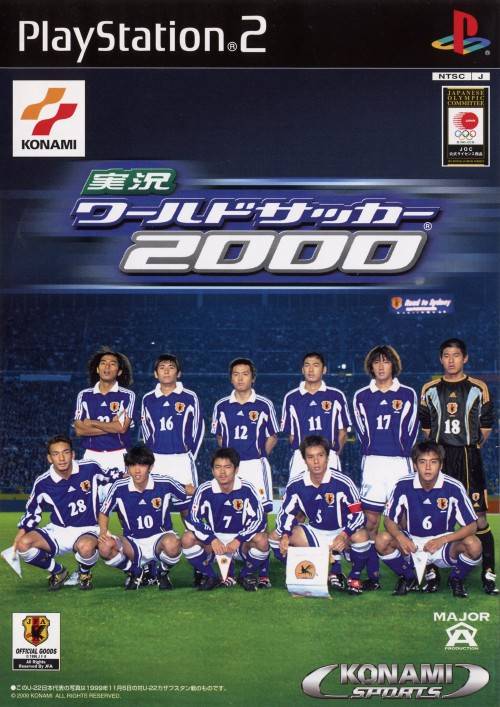 Jikkyou World Soccer 2000 - (PS2) PlayStation 2 (Japanese Import) Video Games Konami   