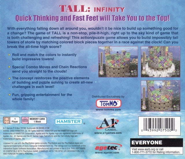 Tall Infinity - (PS1) PlayStation 1 Video Games Agetec   