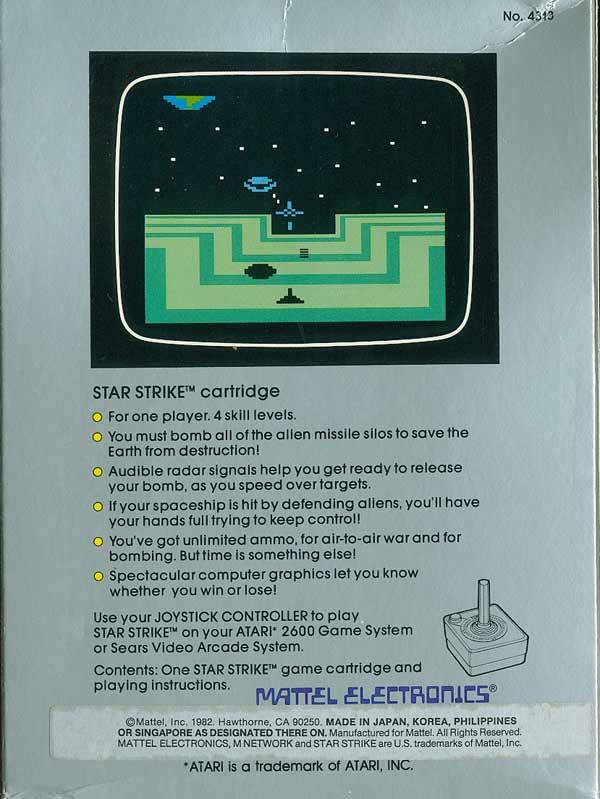 Star Strike - Atari 2600 [Pre-Owned] Video Games Mattel   