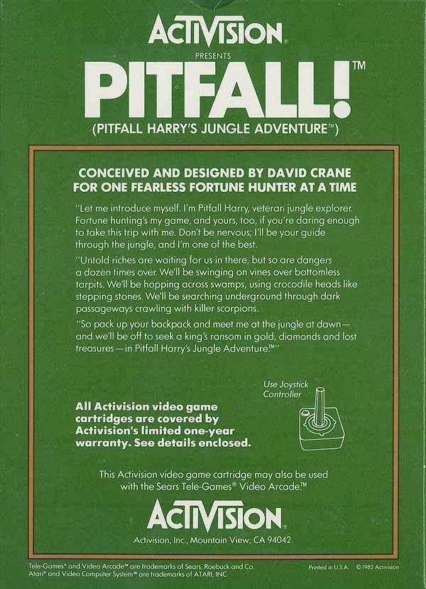 RAYURES DESSUS - PITFALL II pour Atari 2600 ACTIVISION RAYURES DESSUS - PITFALL II pour Atari 2600 ACTIVISION