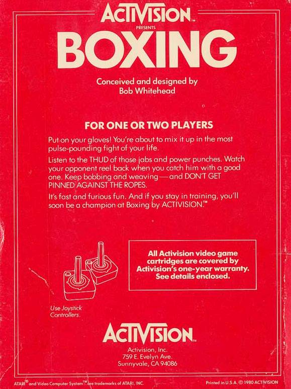 Boxing - Atari 2600 [Pre-Owned] Video Games Activision   