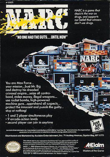 NARC - (NES) Nintendo Entertainment System [Pre-Owned] Video Games Acclaim   