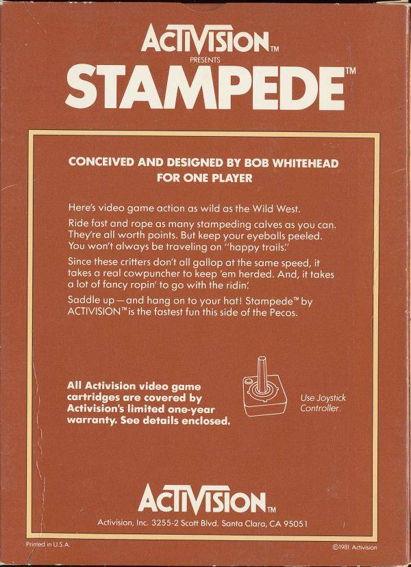 Stampede - Atari 2600 [Pre-Owned] Video Games Activision   