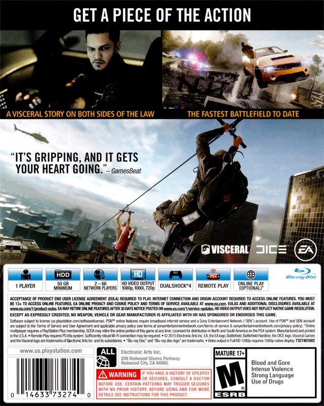 Battlefield Hardline - (PS4) PlayStation 4 [Pre-Owned] Video Games Electronic Arts   