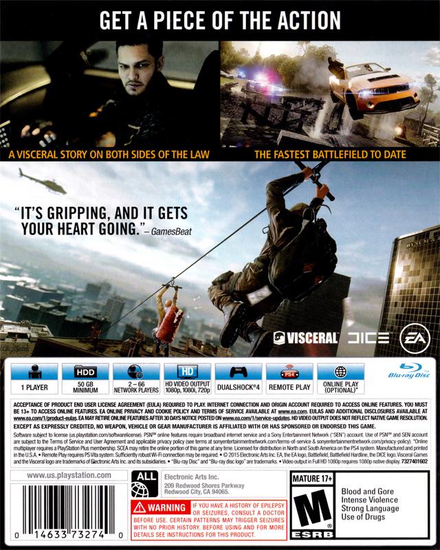 Battlefield Hardline - (PS4) PlayStation 4  [Pre-Owned] Video Games Electronic Arts   