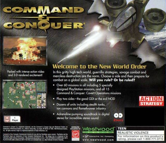 Command & Conquer - (PS1) PlayStation 1 [Pre-Owned] Video Games Westwood Studios   