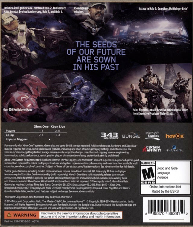 Halo: The Master Chief Collection - (XB1) Xbox One Video Games Microsoft Game Studios