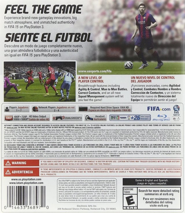 FIFA 15 - (PS3) PlayStation 3 [Pre-Owned] Video Games Electronic Arts   