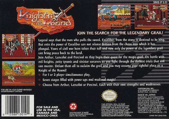 Knights of the Round - (SNES) Super Nintendo [Pre-Owned] Video Games Capcom   