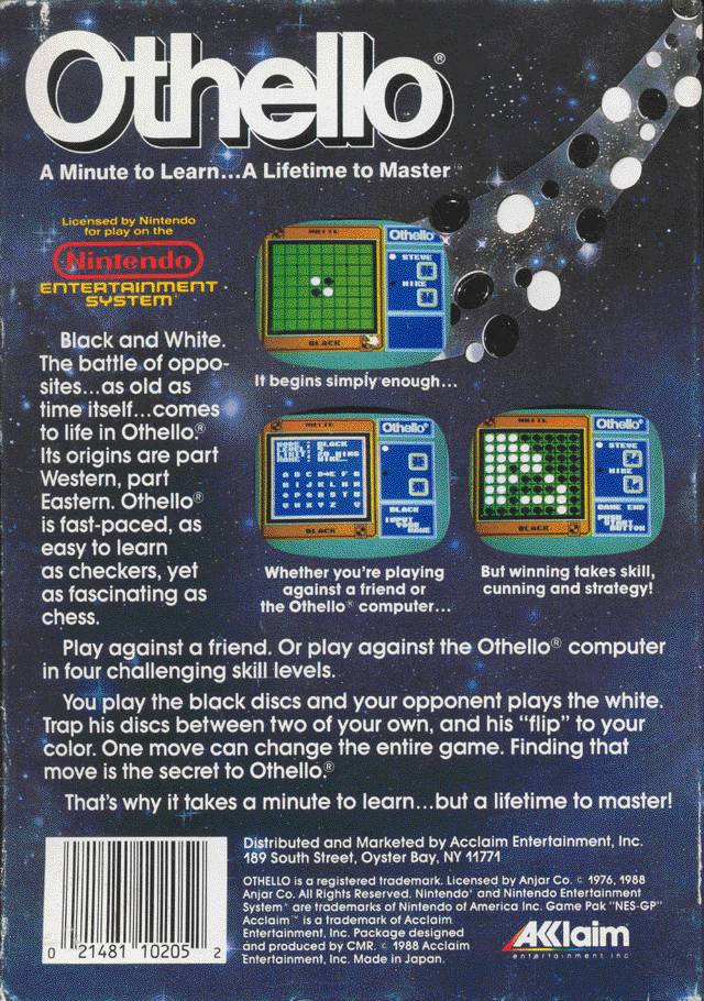 Othello - (NES) Nintendo Entertainment System [Pre-Owned] Video Games Acclaim   