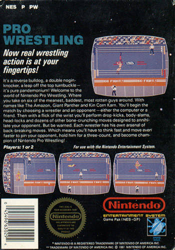 Pro Wrestling - (NES) Nintendo Entertainment System [Pre-Owned] Video Games Nintendo   