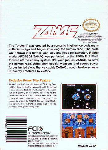 Zanac - (NES) Nintendo Entertainment System [Pre-Owned] Video Games FCI, Inc.   