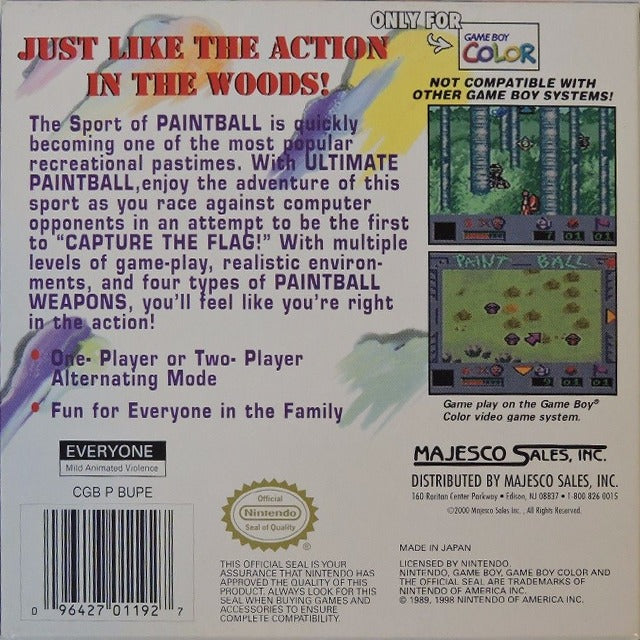 Ultimate Paintball - (GBC) Game Boy Color [Pre-Owned] Video Games Majesco   