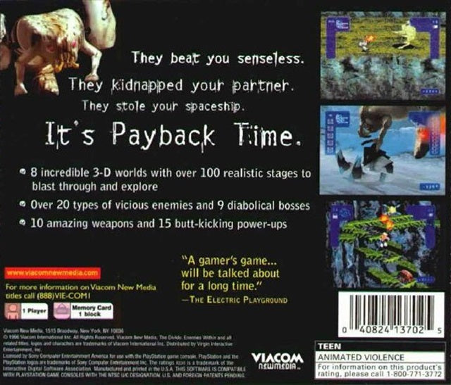 The Divide: Enemies Within - (PS1) PlayStation 1 Video Games Viacom New Media   