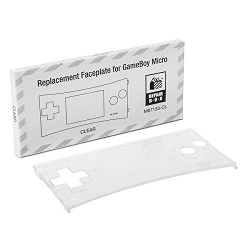 Game Boy Micro Replacement Faceplate ( Clear ) - (GBA) Game Boy Advance Accessories RepairBox   