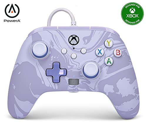 PowerA Enhanced Wired Controller (Lavender Swirl) - (XSX) Xbox Series X Accessories PowerA   