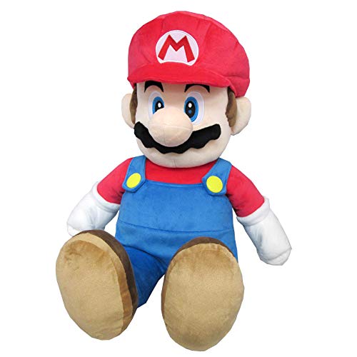 Little Buddy Super Star Collection Large Mario Plush, 24" Red toys Little Buddy   