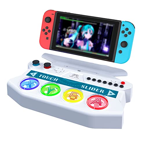 Hatsune Miku Project DIVA Future Tone DX Mini Controller (White) - (NSW) Nintendo Switch (Japanese Import) Accessories PEGA GAME   