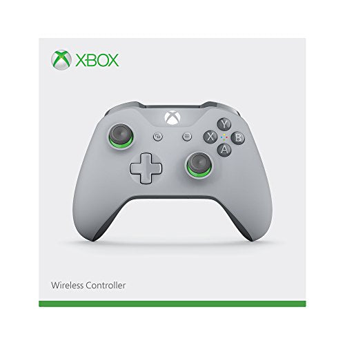 Microsoft Xbox One Wireless Controller (Grey/Green) - (XB1) Xbox