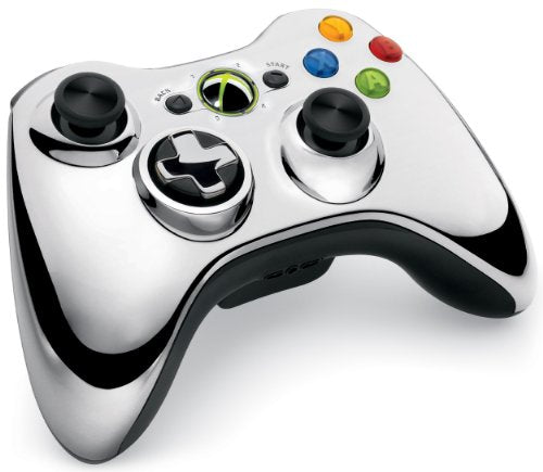 Microsoft Xbox 360 Wireless Controller - Chrome Silver - Xbox 360 (European Import) Accessories Microsoft   