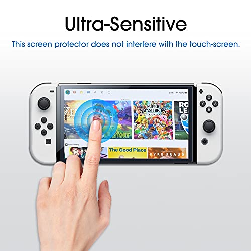 amFilm Tempered Glass Screen Protector Compatible with Nintendo Switch OLED - (NSW) Nintendo Switch Accessories amFilm   