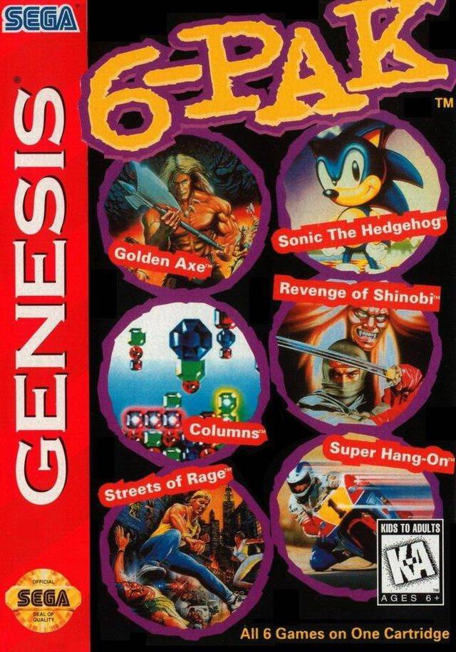 6-Pak - (SG) SEGA Genesis [Pre-Owned] Video Games Sega   