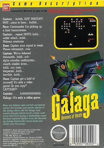 Galaga: Demons of Death - (NES) Nintendo Entertainment System [Pre-Owned] Video Games Bandai   