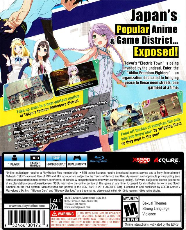 Akiba's Trip: Undead & Undressed - (PS4) PlayStation 4 [Pre-Owned] Video Games XSEED Games   