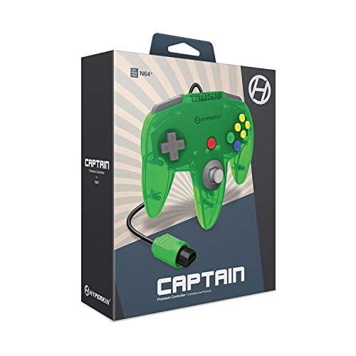 Hyperkin Captain Premium Controller (Lime Green) - (N64) Nintendo 64 Accessories Hyperkin   