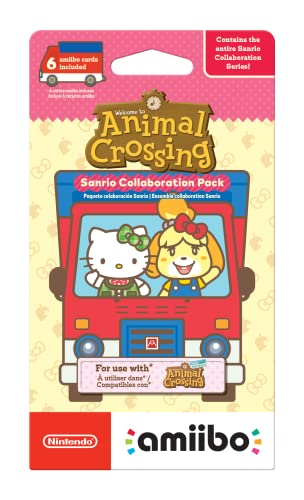 Animal Crossing Cards - Sanrio Collaboration Pack (Pack of 6 cards) - Nintendo Amiibo Amiibo Nintendo   