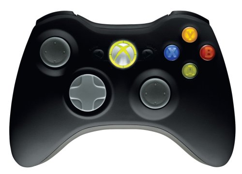 Microsoft Xbox 360 Wireless Controller (Matte Black) - Xbox 360 Video Games Microsoft   