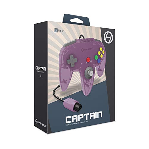 Hyperkin Captain Premium Controller (Amethyst Purple) - (N64) Nintendo 64 Accessories Hyperkin   