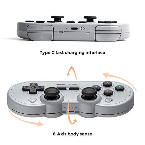 8Bitdo Sn30 Pro Bluetooth Gamepad (Gray Edition) - (NSW) Nintendo Switch Accessories 8Bitdo   