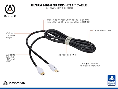 PowerA Ultra High Speed HDMI Cable - (PS5) PlayStation 5 Accessories PowerA   