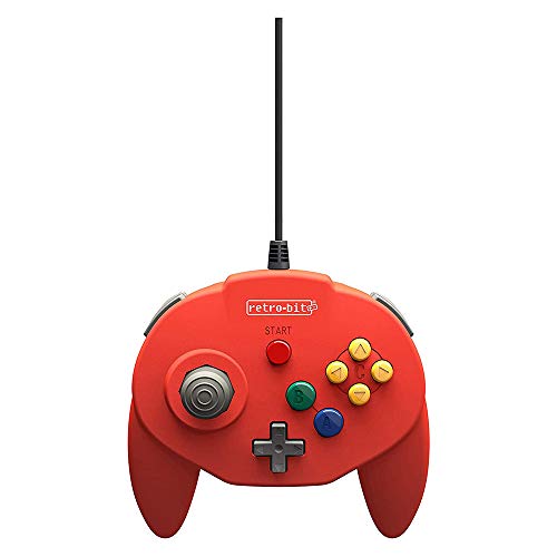 Retro-Bit Tribute 64  Controller (Red) - Nintendo 64 Accessories Retro-Bit   