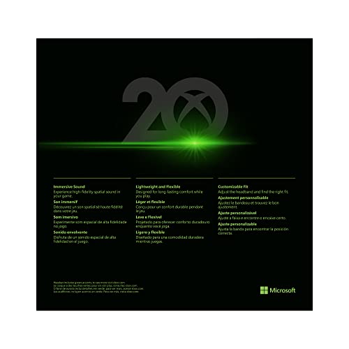 Microsoft Xbox Series X Stereo Headset – 20th Anniversary Special Edition for Xbox Series X|S, Xbox One, and Windows Accessories Microsoft   