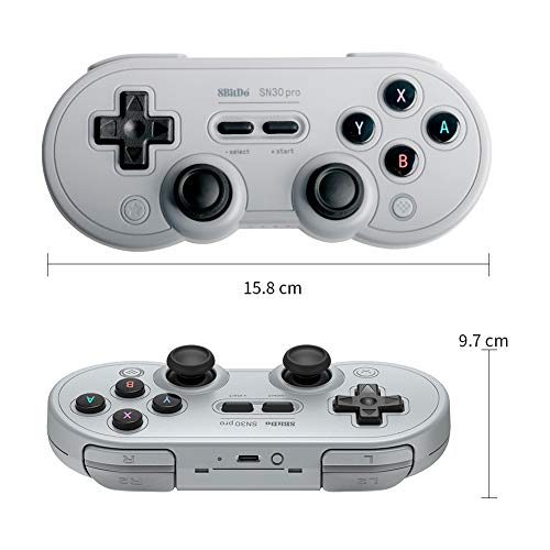 8Bitdo Sn30 Pro Bluetooth Gamepad (Gray Edition) - (NSW) Nintendo Switch Accessories 8Bitdo   