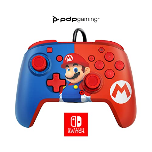 PDP Faceoff Deluxe+ Audio Wired Controller (Power Pose Mario) - (NSW) Nintendo Switch Accessories PDP   