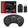 Retro-Bit BIG6 2.4 GHz Sega Genesis Wireless Arcade Controller Pad (Black) - (SG) Sega Genesis Accessories Retro-Bit   