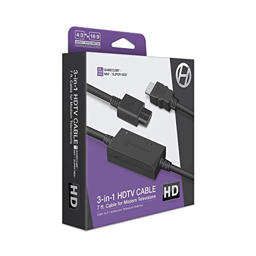 Hyperkin 3-In-1 HDTV Cable for GameCube/N64/Super NES Accessories Hyperkin   