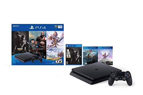 SONY PlayStation 4 Slim 1TB Console - Three Free Games Bundle - (PS4) PlayStation 4 Video Games Playstation   