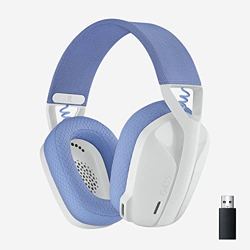 Logitech G435 Wireless Bluetooth Gaming Headset (White) (PS4