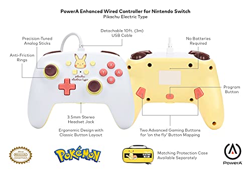 PowerA Enhanced Wired Controller (Pikachu Electric Type) - (NSW) Nintendo Switch Accessories PowerA   