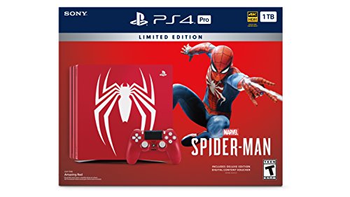 SONY PlayStation 4 Pro 1TB Limited Edition Console (Marvel's Spider-Man Bundle) - (PS4) PlayStation 4 Consoles Sony   