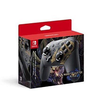 Nintendo Switch Pro Controller (Monster Hunter Rise Edition) - (NSW) Nintendo Switch (Japanese Import) Accessories Nintendo   